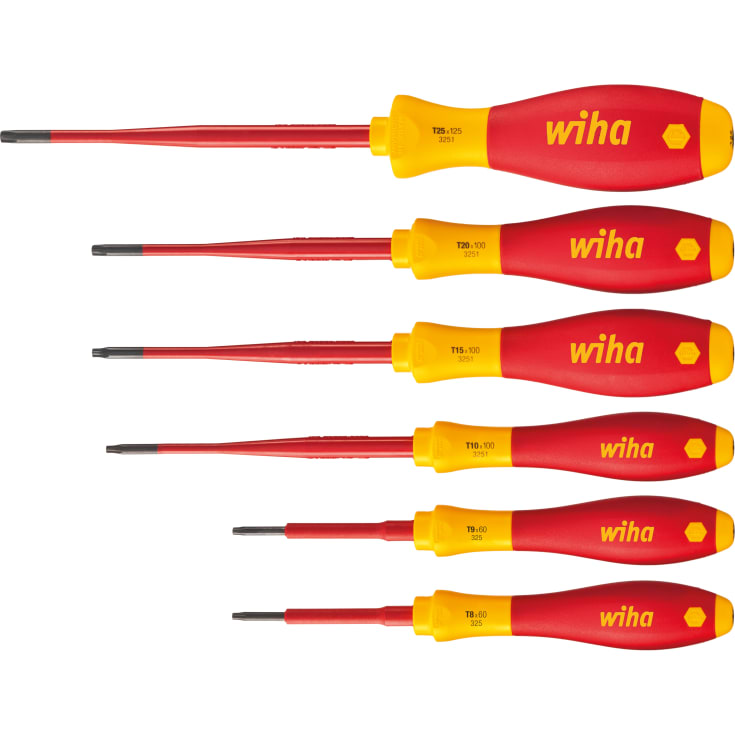 Wiha SlimFix skruetrækkersæt 1000 V, Torx, 6 dele