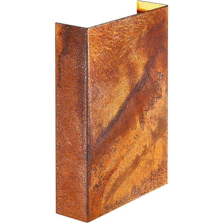 Nordlux Fold 15 UpDown vägglampa utomhus, corten