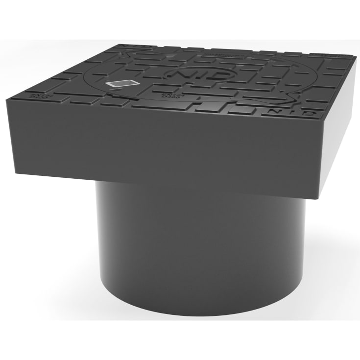 NID 315 mm karm/dæksel m/lås, firk., fast, 40 t, komposit, lang