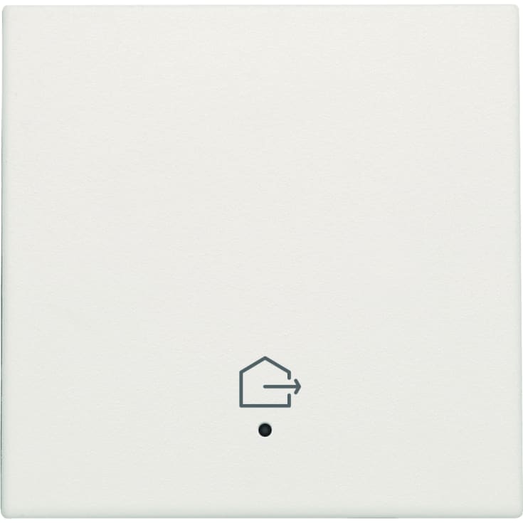 Nyckel med LED, med "Leave home"-symbol, vit
