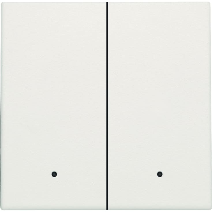 Nøkkel for smart 2-knapps med linse, hvit