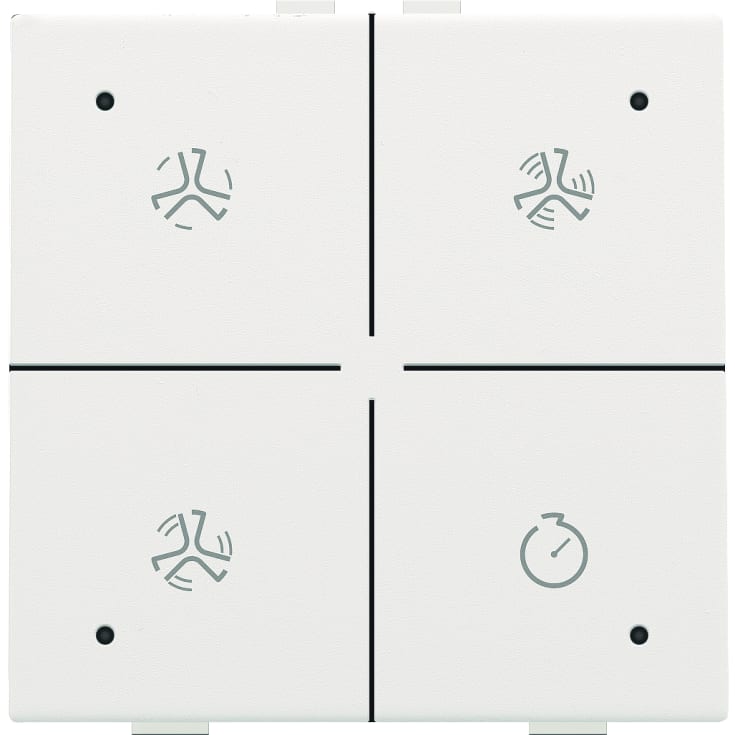 Ventilationstryk med LED, white coated, NHC