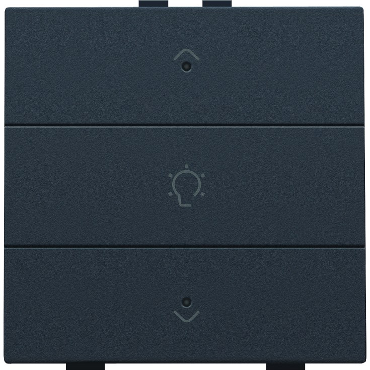 Dimmertryck enkel med LED, antracit, NHC