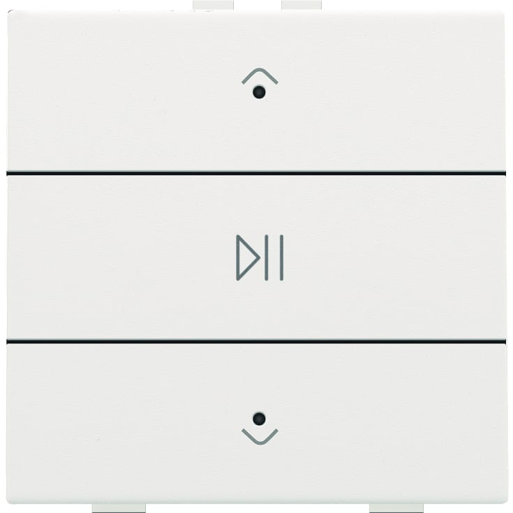 Audio tryk med LED, white coated, NHC
