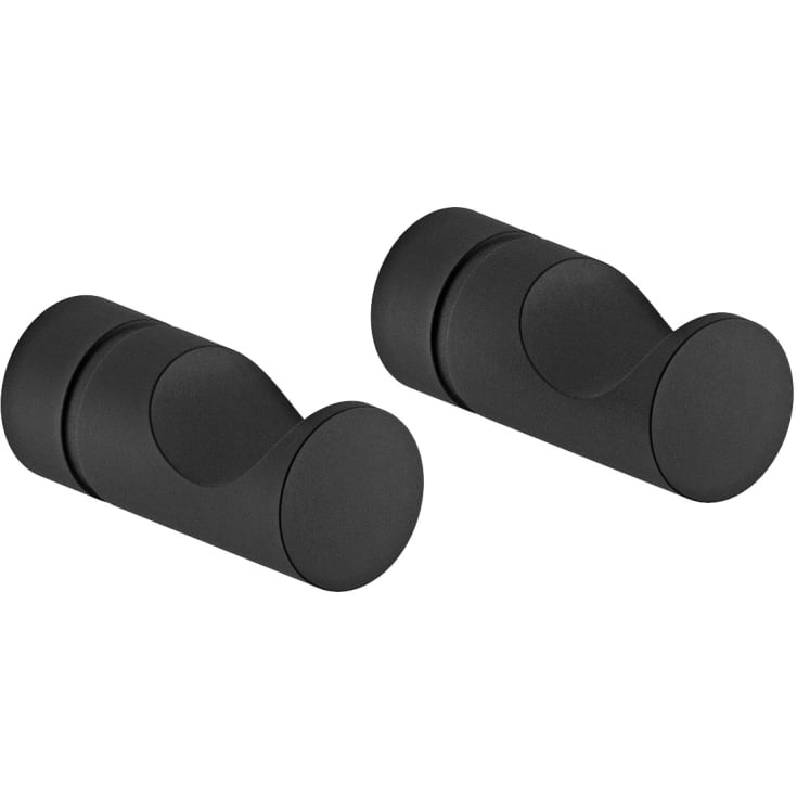 Damixa Silhouet håndklædekrog, 2 stk., mat sort