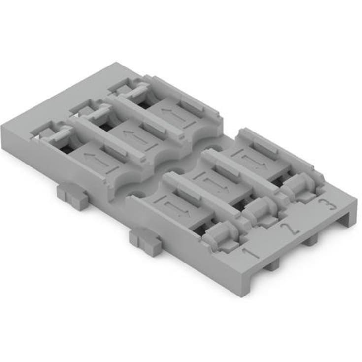 Holder u/aflastning 3-vejs t/Inline samlemuffe, skruemont., grå