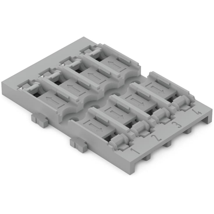 5 stk Holder u/aflastning 4-vejs t/Inline samlemuffe, skruemont., grå