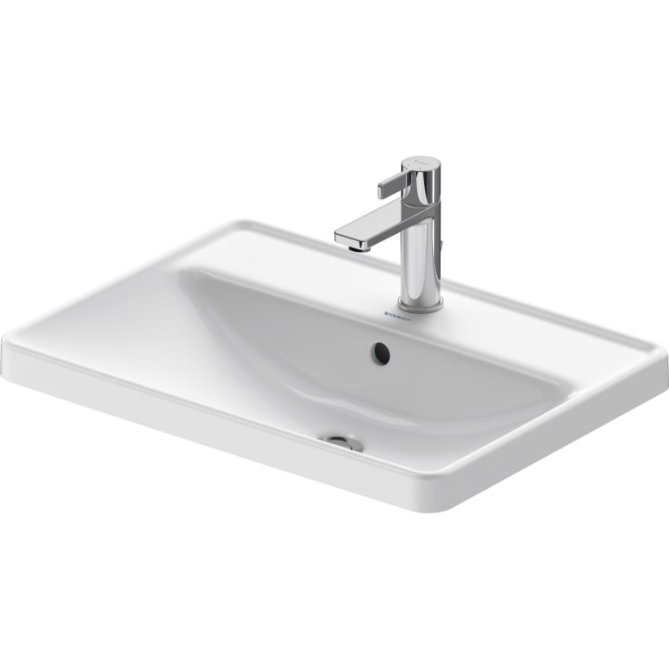 Duravit D-Neo servant for nedfelling, 60x43,5 cm, hvit