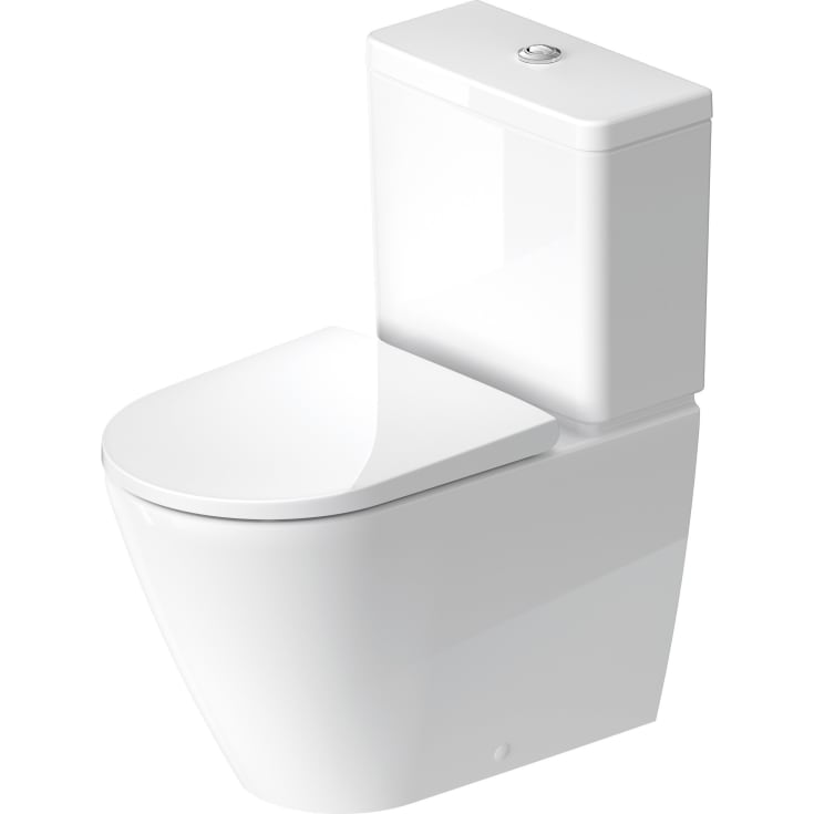 Duravit D-Neo toalett, endast bas, utan spolkant, vit