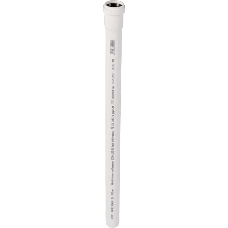 Ostendorf avløpsrør, Ø32 mm, 2000 mm, plast, hvitt