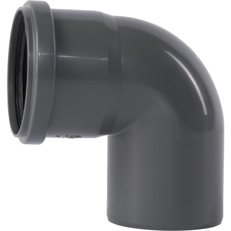 75 mm x 87° Böj PP grå