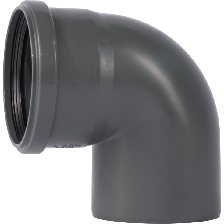 Ostendorf bøjning Ø110mm 87°, grå PP