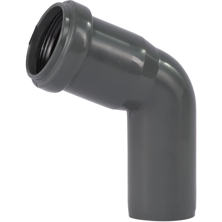 32 mm x 67° Bend avløp PP grå