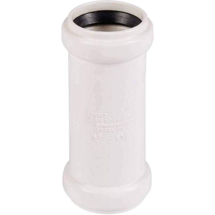 32 mm Skjuthylsa avlopp vit PP