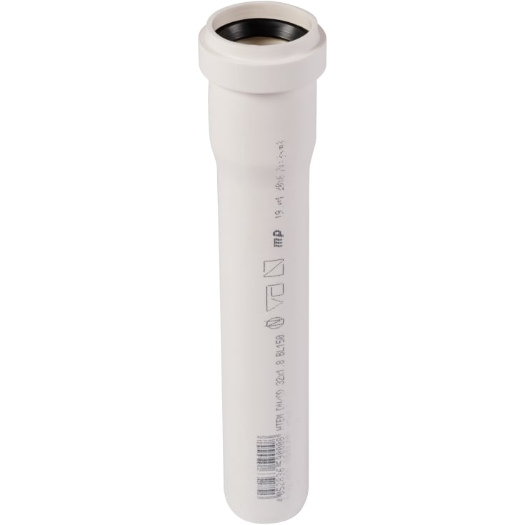 32 x 150 mm Rörbrunn vit PP