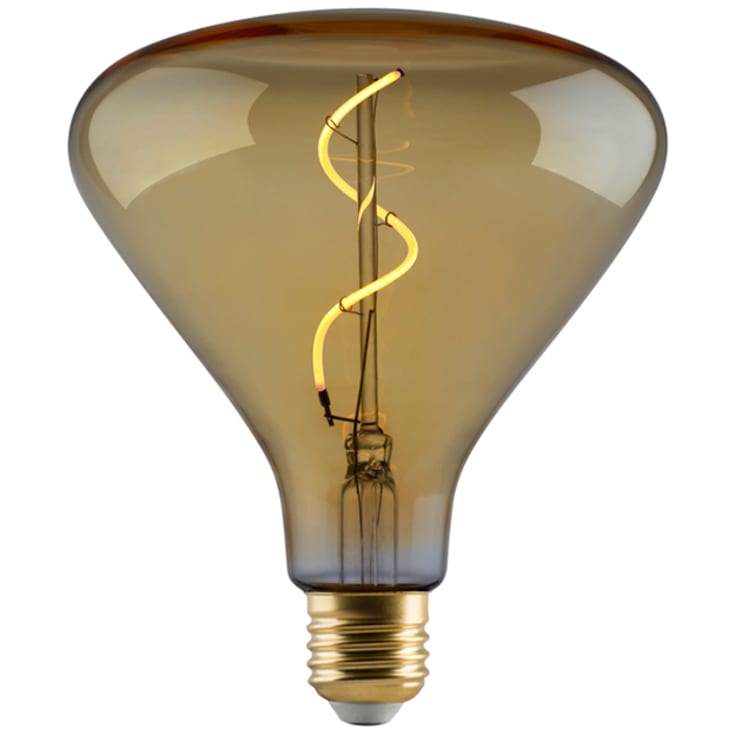 e3light Vintage E27 kolvlampa, bärnstensfärgad