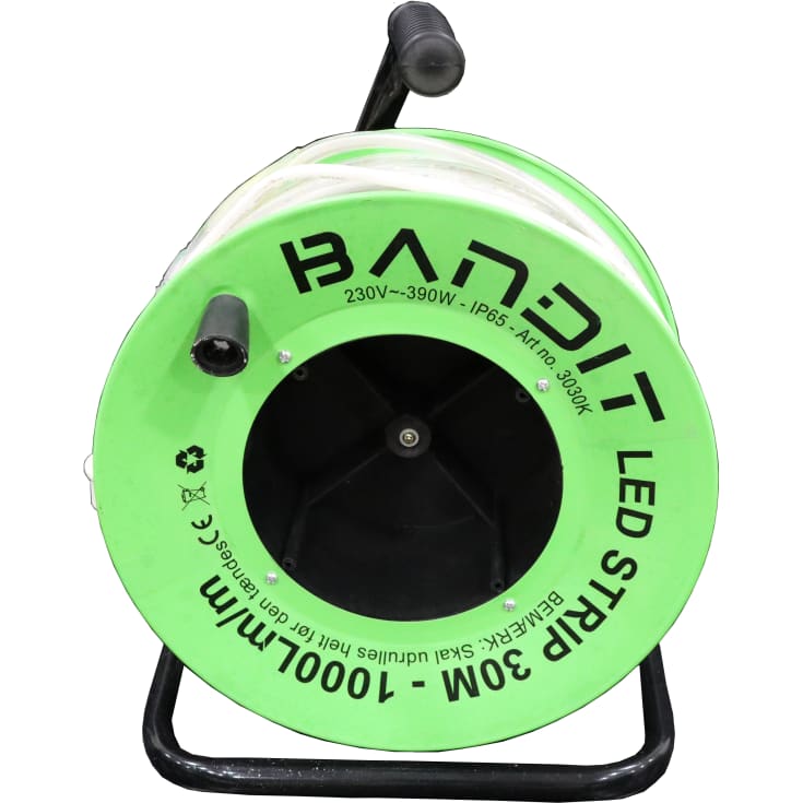 Bandit LED-bånd, kabeltrommel, 30 meter