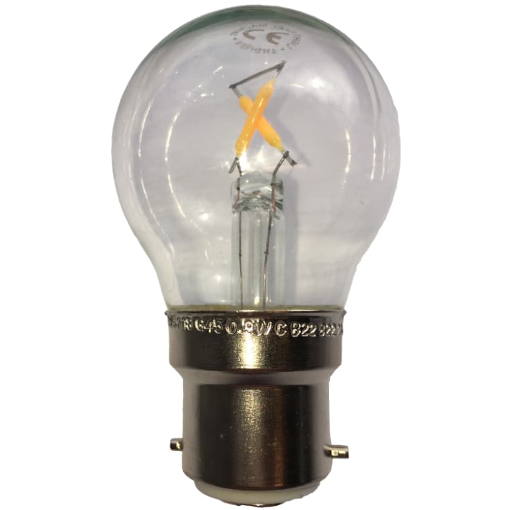 e3light Proxima B22 klotlampa, 2200K, 0,9W