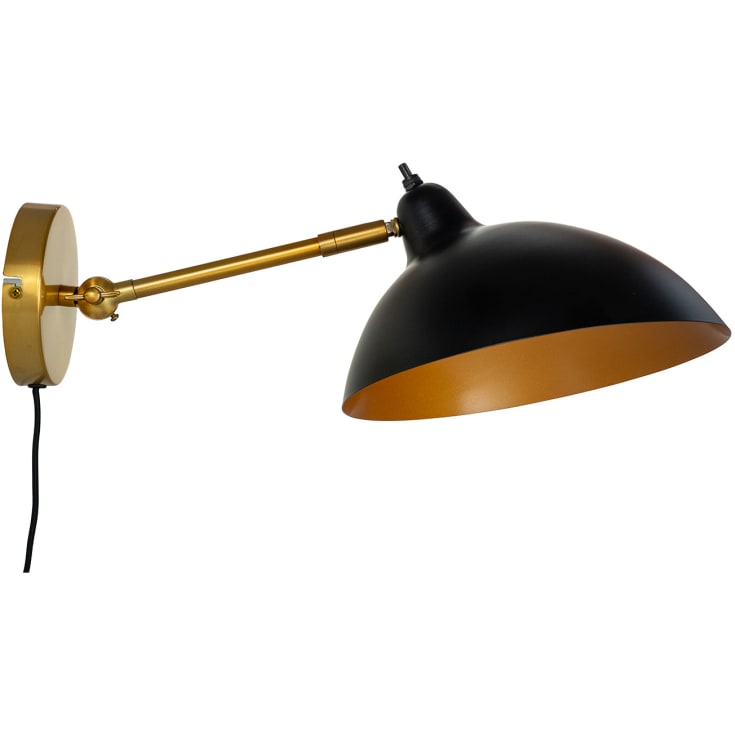 Dyberg Larsen Futura væglampe, messing