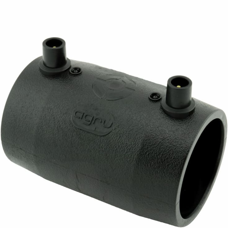 6 stk Agruline 125 mm PE EL - Svejsemuffe, SDR11-7,4, Vand PN16, Gas PN10