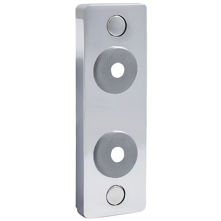 Trio Perfekta Design Line täckbricka, 2 rör, Ø10-22 mm, förkromad