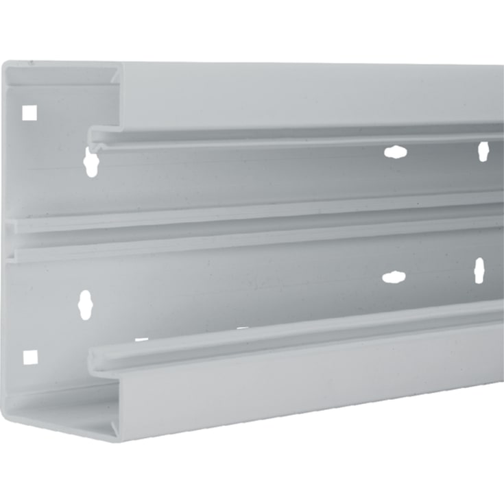 8 meter Installationskanalbund BR65130 i plast 68x130mm RAL 7035