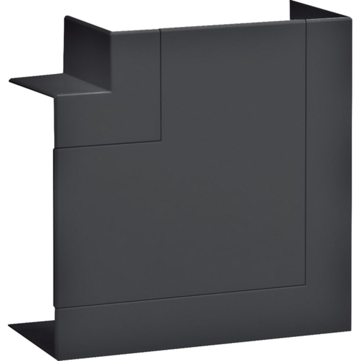 Platt vinkel halogenfri för BR65130 svart RAL 9011