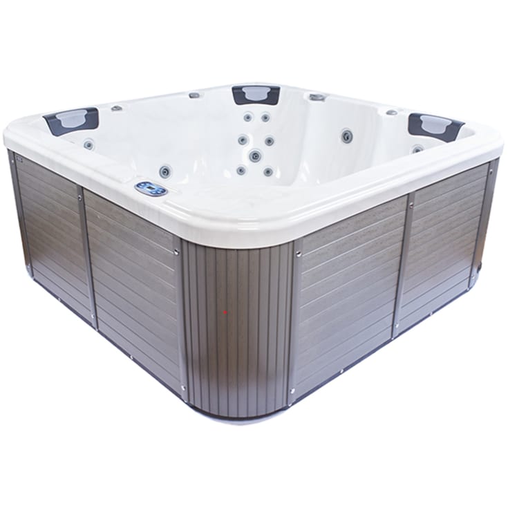 Maxxwell Jamaica udendørs spa, 216x216 cm, hvid/grå