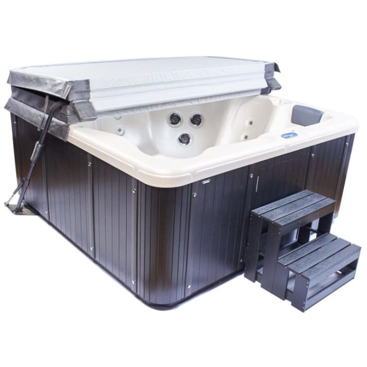 Maxxwell LaidBack udendørs spa, 210x210 cm, hvid/sort