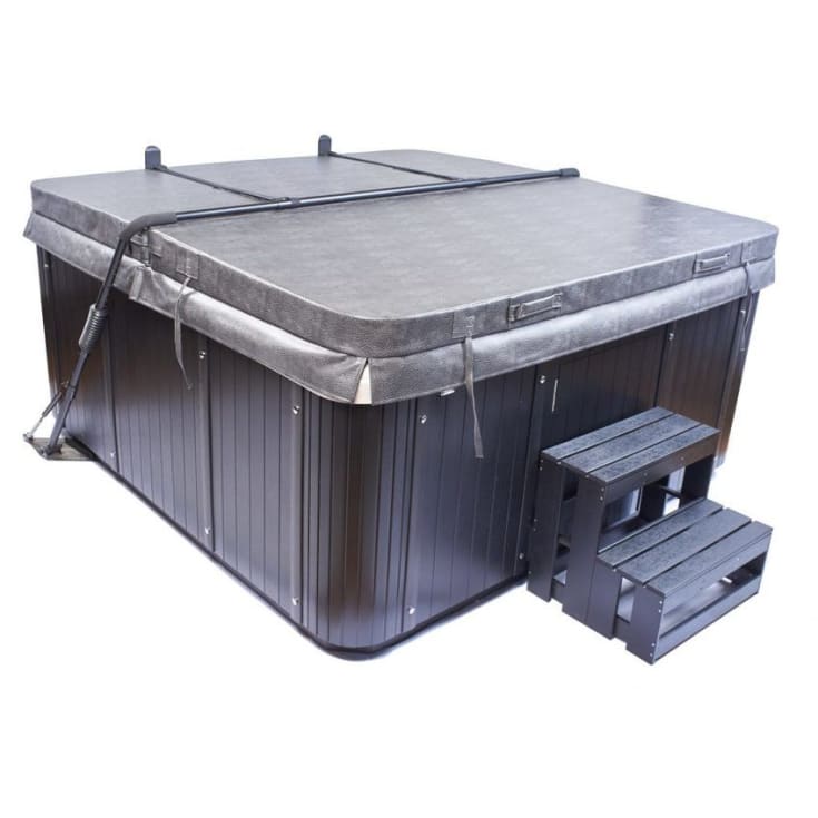 Maxxwell LaidBack udendørs spa, 210x210 cm, hvid/sort