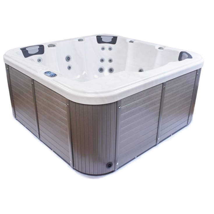 Maxxwell Bali udendørs spa, 200x200 cm, hvid/grå