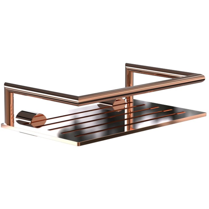 Frost NOVA2 såpehylle 1, 200 mm, polert kobber