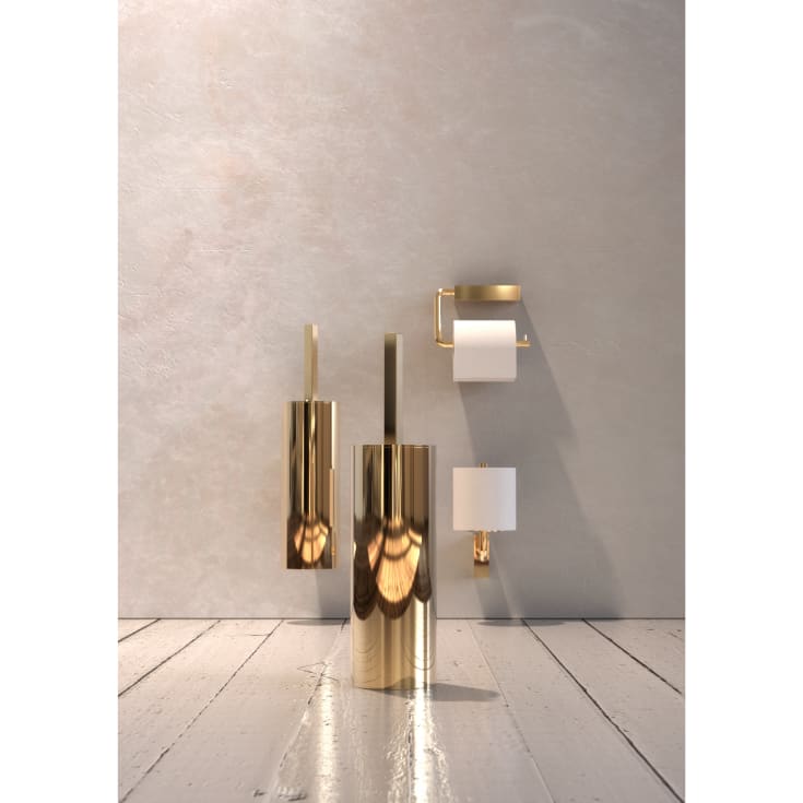 Frost Quadra toalettpapirholder 3, polert gull