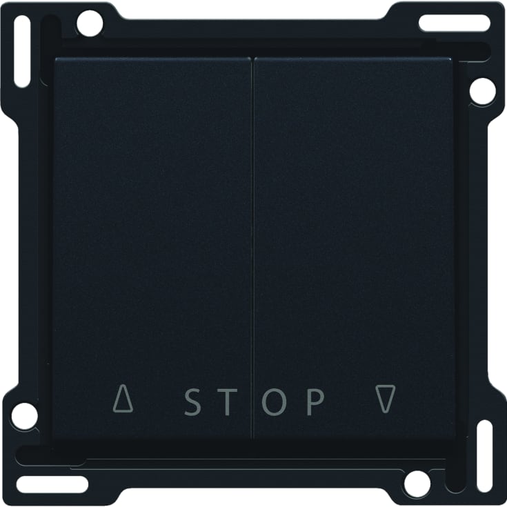 Tangent til jalousiafbryder med symbol for op-ned-stop blk coat