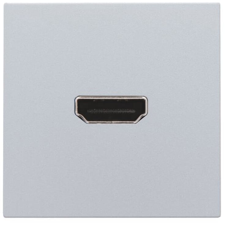 Niko HDMI uttag för stickproppsmontering, silver