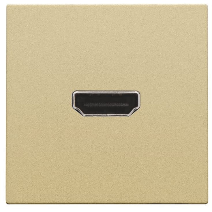 Niko HDMI udtag connector for stikmontering, guld