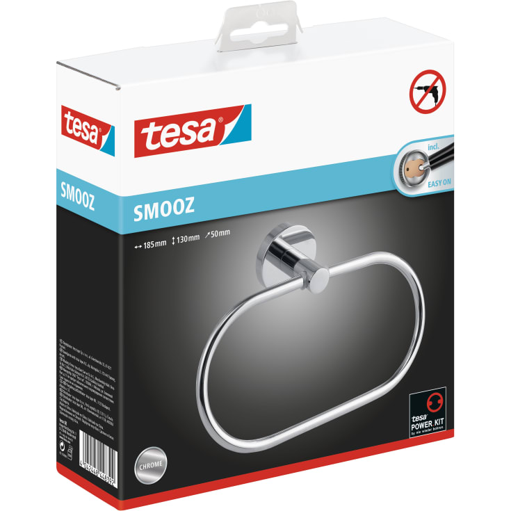 Tesa Smooz håndklædering, krom