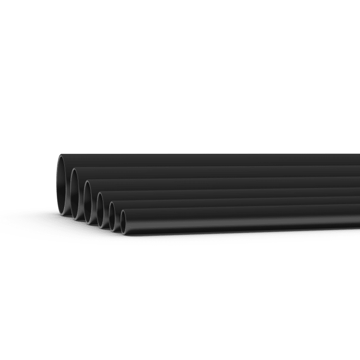 15 meter Plastrør 50 mm, LSZH, UV, Ultra, 750N, sort (3M)