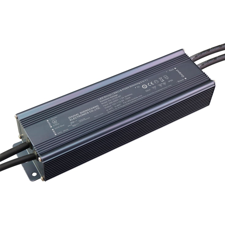 Led Driver 24V DC 150W DALI/Push Dæmp IP67