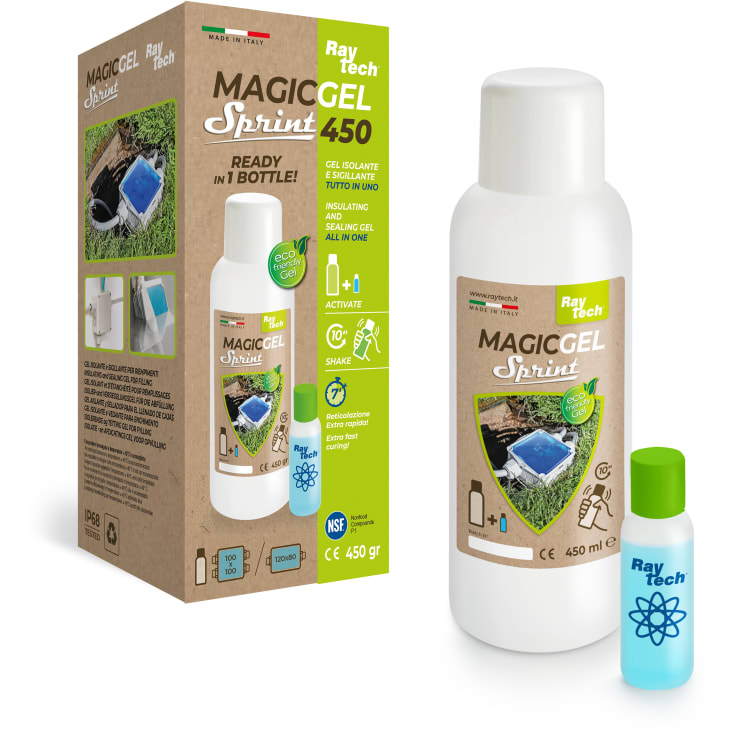 Raytech MAGIC GEL Sprint 450 1 flaske - klar på 10 sek.