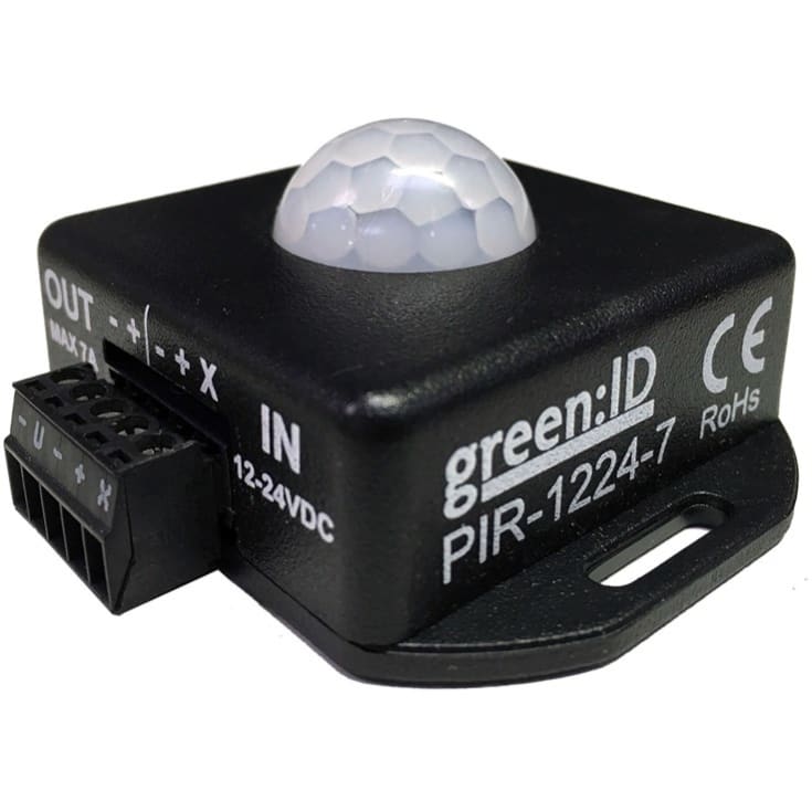 Kompakt 1224-7 PIR-sensor med justerbar timer, 1-10 min