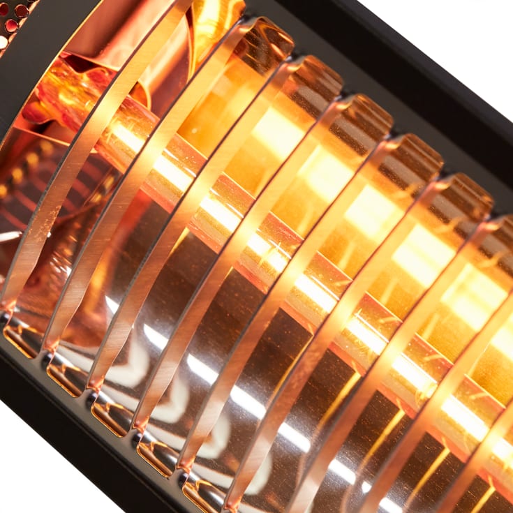 Hortus infrarød terrassevarmer, 1500W, sort