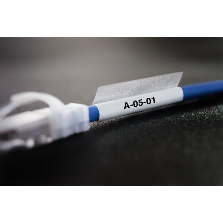 DYMO® XTL etiket, lamineret, 21 x 39 mm, sort på hvid, 150 stk.