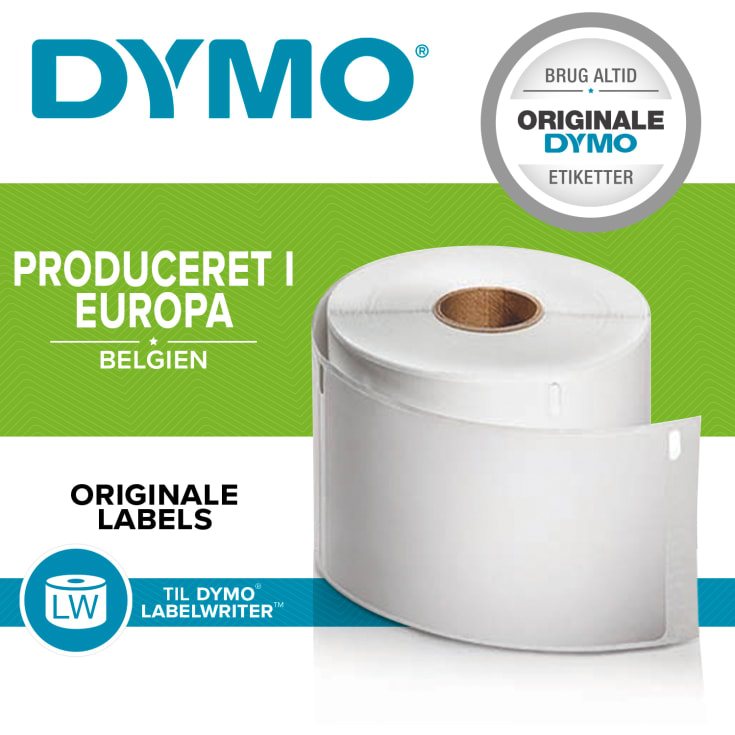 DYMO LabelWriter Slitstarka plastetiketter, 25 x 54 mm
