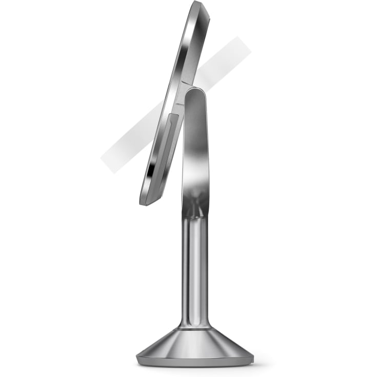 Simplehuman Trio makeup spejl med lys, dæmpbar, sensor, Ø23,2 cm, børstet rustfrit stål