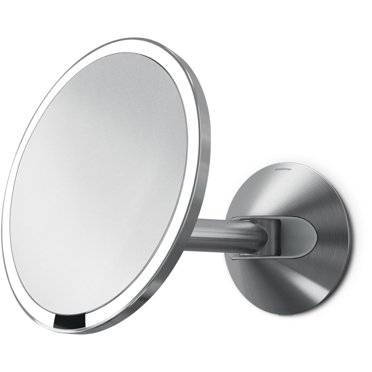 Simplehuman makeup spejl med lys, sensor, Ø23 cm, børstet rustfrit stål