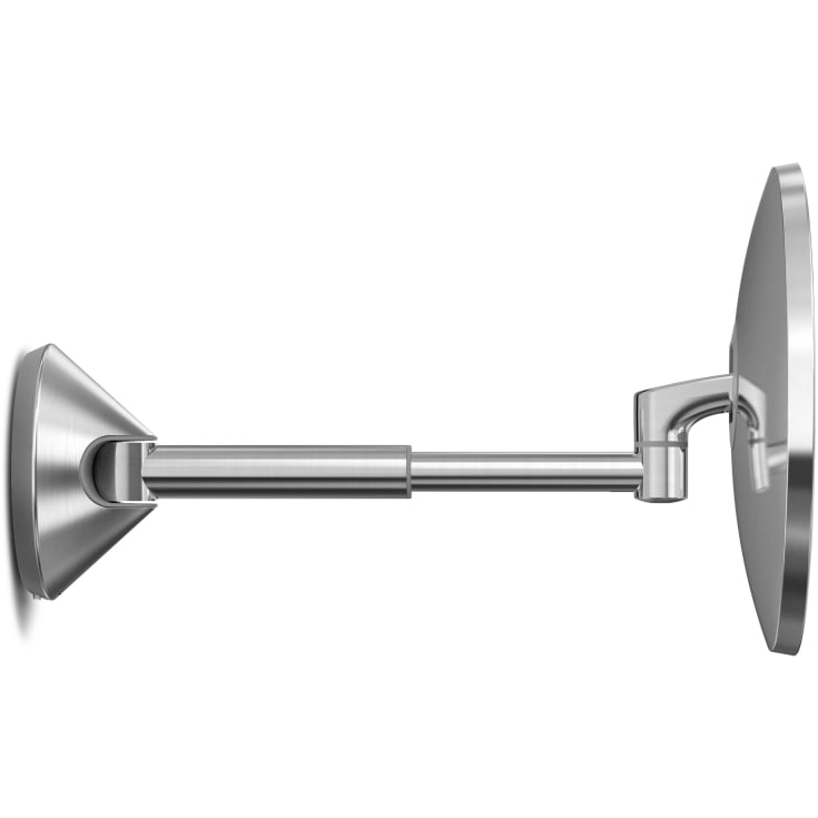 Veggmontert sensorspeil, med snor, børstet stål