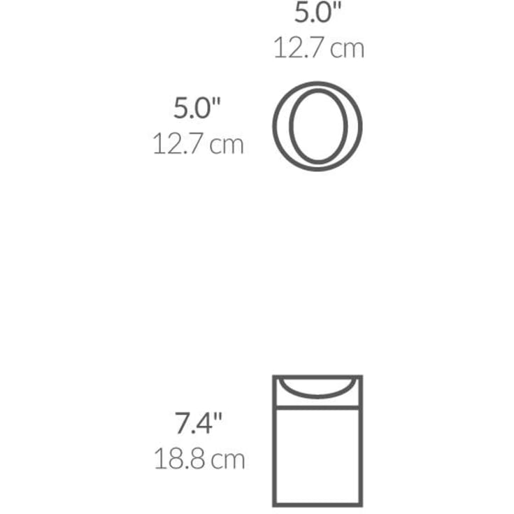 Simplehuman toiletspand, 1,5 liter, hvid