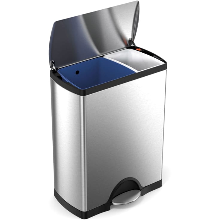 Simplehuman affaldsspand, 46 liter, pedal, børstet stål