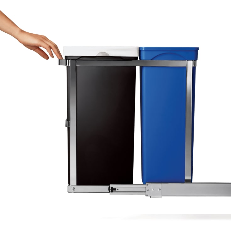 Simplehuman affaldsspand, 35 liter, sort